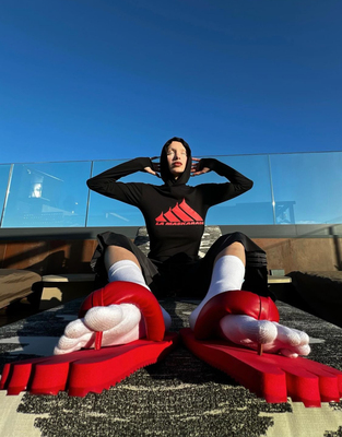 Avavav x YUME YUME Finger flop联名限定意大利皮质木屐凉鞋