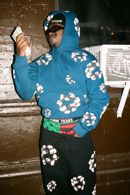 Denim Tears xCactus Plant FleaMarke Wreath Hoodie棉花连帽衫