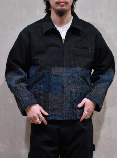 JACKET全手工刺子拼接夹克 ZIP 日本制DEAR BORO