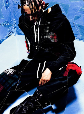 Junya Watanabe MAN x Reigning Champ联名系列拼布卫衣