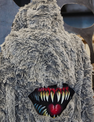 DOUBLET Bird Wing Fur Cardigan皮草开衫