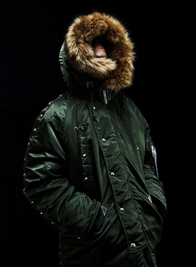 Thug Club × ALPHA INDUSTRIES AI N-3B PARKA联名外套