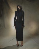 Dress联名长袖 Khy 紧身连衣裙 Sleeve Corset Dilara Long