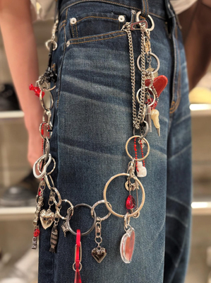 doublet 25AW KEY CHAIN WITH DOG DOLL裤链
