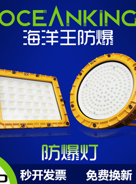 LED防爆灯仓库厂房投光灯泛光石油化工车间防腐工业照明应急射灯