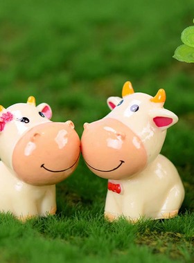 微景观盆栽蛋糕配饰可爱风小动物