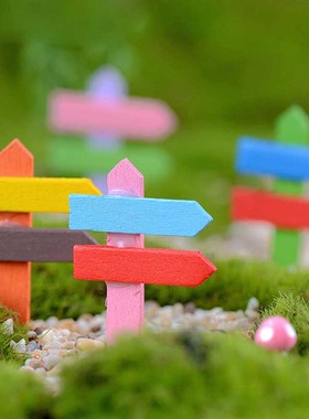 盆栽木质栅栏摄影田园风小摆件