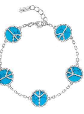 GenuineFake “反战雅宝”绿松石手錬情侣男女款