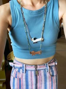 sorbet x Tenki 小狗狗没烦恼 编织陶瓷项链