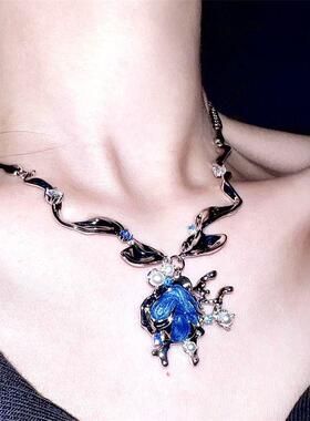 《恋与深空》祁煜人鱼吊坠项链动漫周边衍生二次元原创手作锁骨链