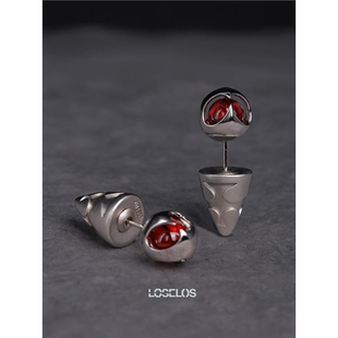 原创设计-周年限定【红晶·牧杖】耳钉耳饰针耳堵