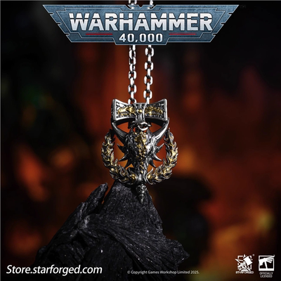 Starforged战锤40K周边星辰铸造火蜥蜴吊坠项链个性潮流挂坠颈链