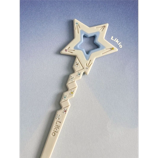 原创设计 许愿星星仙女棒发簪 发饰2024新款醋酸高级感发钗