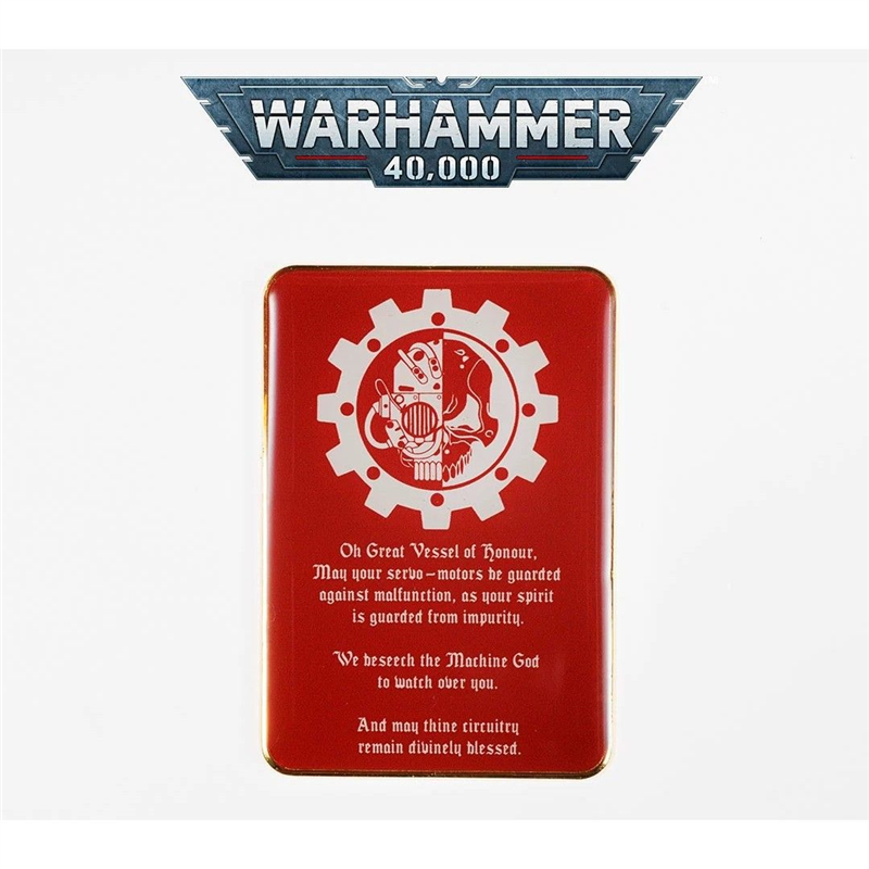 造战锤40K机械神教欧姆弥赛亚冰箱贴胸针徽章