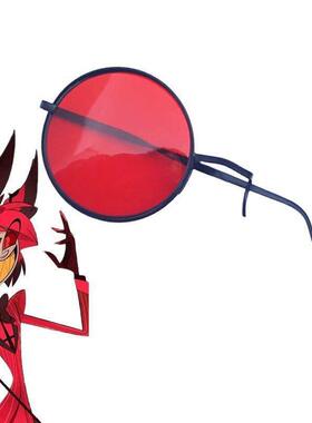 地狱客栈阿拉斯托同款眼镜Hazbin hotel电台恶魔朋克cos太阳眼镜