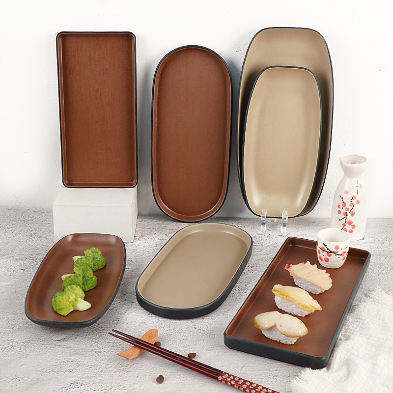 韩式风烤肉长方形商用密胺餐具