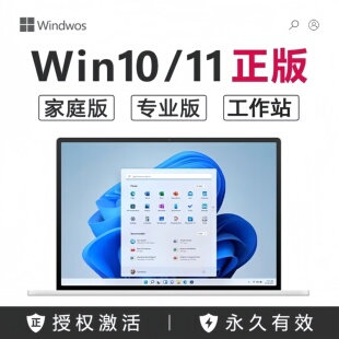 【正版】windows11专业版激活码秘钥家庭中文版win10/11密钥摇杆