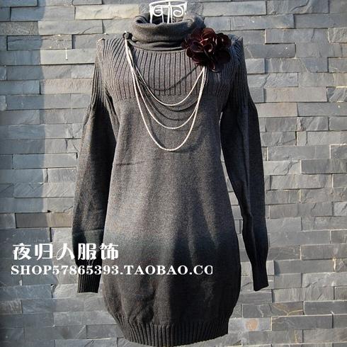 清仓唯億专柜撤柜清仓韩版修身针织衫外套毛衣上衣中长款女秋冬