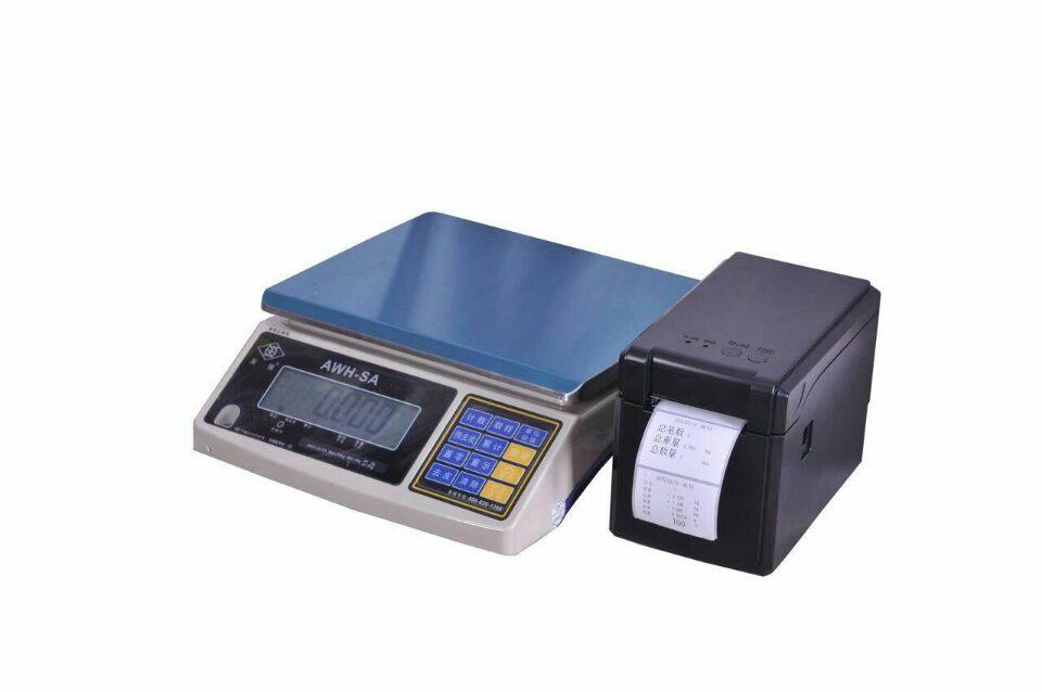 上海英展AWH-AS计重不干胶标签打印电子桌秤桌面秤 3/7.5/15/30kg