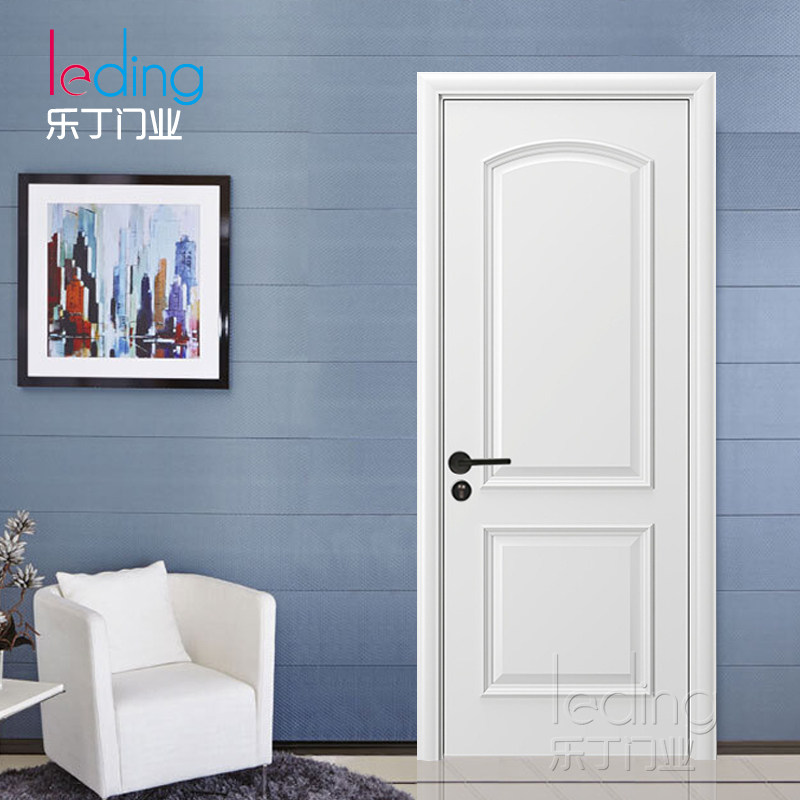 简欧木门烤漆实木门套装门室内门纯白色室内门卧室门房门定做西安