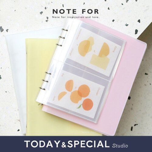 【T&S Studio】NOTE FOR 活页票据套装A5明信片手帐贴纸小卡拍立 - 封面