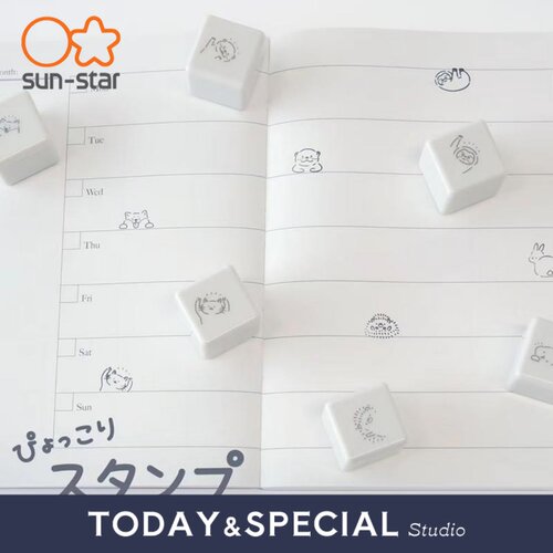 太阳星sunstar可爱三合一印章