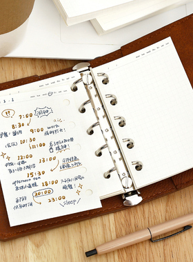 NOTE FOR M5 A7活页手帐内芯《基础系列》待办日周月计划效率口袋