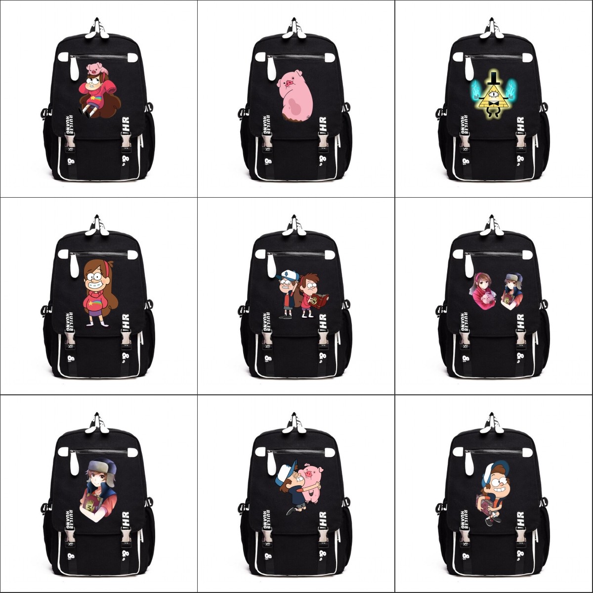 怪诞小镇双肩包gravity falls摇摇猪卡通学生双肩包学生背包书包在类目 模玩/动漫/周边/cos/桌游, 卡通/动漫周边, 动漫背包/钱包/箱包中 - 来自Buy2taobao.com提供专业的淘宝代购服务