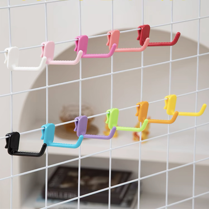搭配网格塑料马卡龙多色挂钩实用
