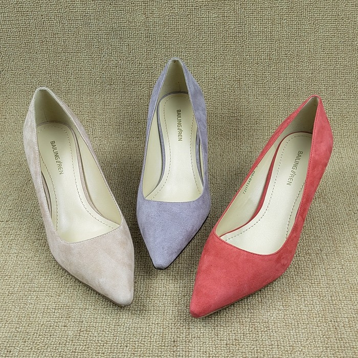 撤柜断码清仓处理春季新款尖头细跟高跟浅口套脚真皮时尚女单鞋潮,女鞋,浅口单鞋,淘宝优惠券,粉丝福利购,淘宝优惠卷