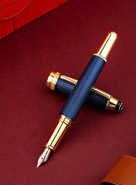 HERO/英雄H70B英雄钢笔10k金笔礼盒抽屉式礼盒设计商务送礼男士女士成人办公格子纹二合一钢笔礼盒