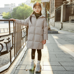 2023新款巴拉童年儿童羽绒服男女童中长款中大童加厚宝宝冬装外套