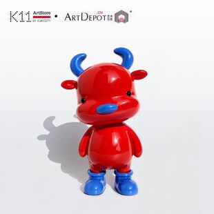 K11 张占占艺术家《牛哄哄》潮流艺术潮玩摆件限量签名节日礼物