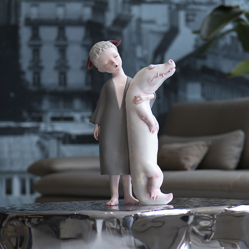 K11 吕文婧艺术家签名限量款雕塑创意手办摆件装饰礼物