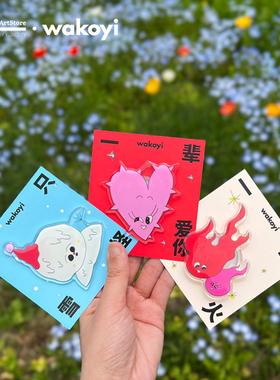 K11 wakoyi艺术家潘望舒周边手机气囊支架背贴创意可爱粘贴式伸缩支撑