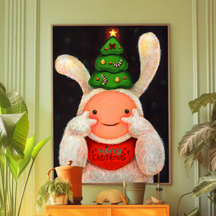 K11 Koorabbee 圣诞主题数码版画艺术家限量版画装饰画摆件收藏礼