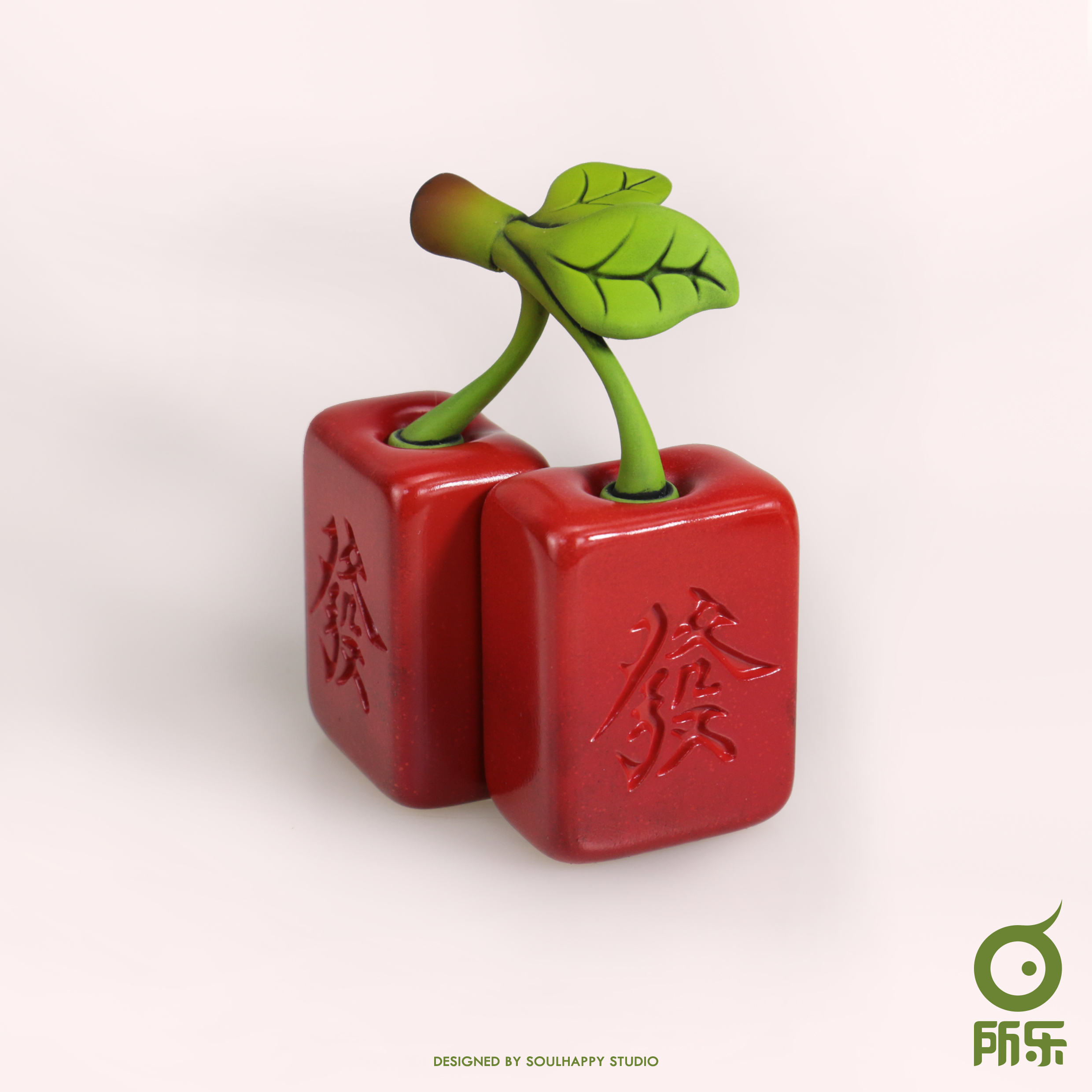 k11所乐发财果实水果吉祥寓意樱桃车厘子潮玩手办家居摆件礼物