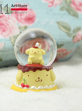 K11 ArtStore潮玩jarll摆件可爱水晶球卡通布丁狗送女孩节日礼物