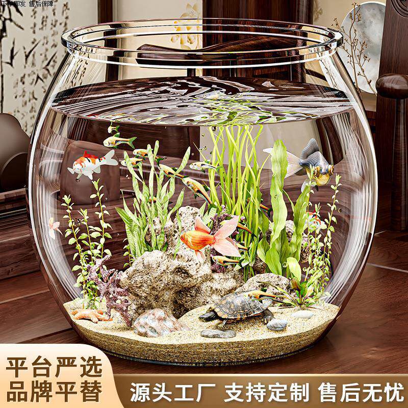 小型鱼缸打氧机过滤增氧气泵养鱼制氧圆形超静音鱼缸过滤器一体机