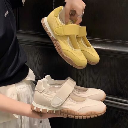 小码3233厚底内增高玛丽珍单鞋女2026夏款魔术贴透气轻便运动女鞋
