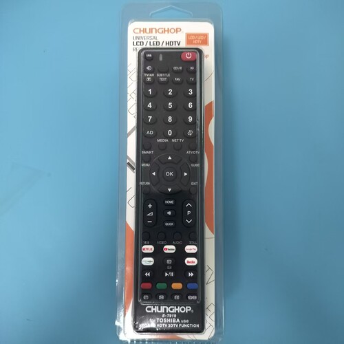 适用于东芝电视机遥控器 众合CHUNGHOP品牌通用E-T919遥控器