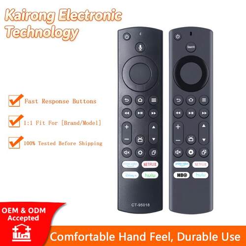 适用于Fire TV 东芝液晶电视机遥控器 CT-95018 CT-95034