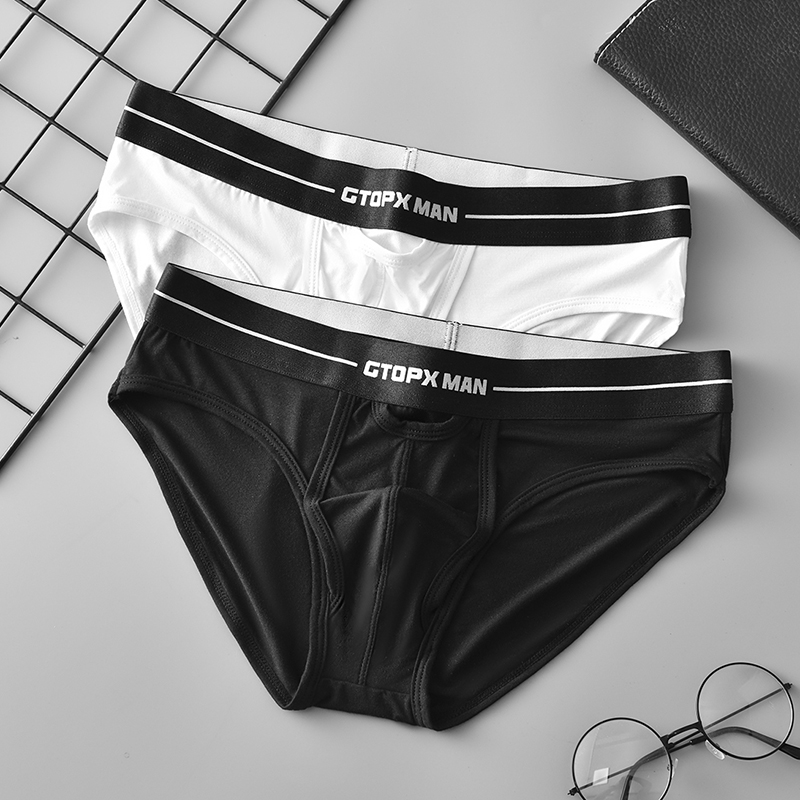 GTOPX MAN男士枪弹分离U凸内裤 夏季透气低腰薄款运动舒适三角裤