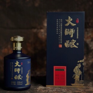 500ml纯粮浓郁柔甘 大师酿白酒浓香型52%vol盒装