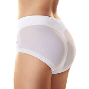 Leonisa四季收腹内裤女网纱性感平角裤棉质中腰一片式薄款三角裤