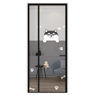 夏天全磁条防蚊自吸门帘家用魔术贴纱门磁吸卧室免打孔蚊帐纱帘子