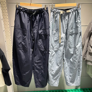 素然26新款女工装风防泼水宽松口袋休闲裤通勤阔腿裤A0261PA38