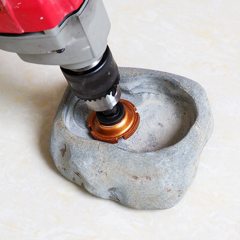 hjj/黄金践 石头鹅卵石花盆打磨工具墙壁石头碗磨清理工具