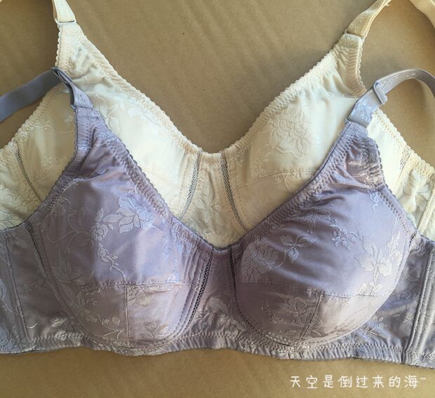 包邮 出口韩国无托 无钢圈文胸 舒适不勒织花 有大码文胸