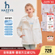 hazzys童装 中大童简约纯色防风外套 哈吉斯女童薄风衣2026春新款